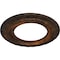 Ekena Millwork Claremont Ceiling Medallion (Fits Canopies up to 7"), Hnd-Painted Rust, 10 5/8"OD x 5 3/4"ID x 1/2"P CM10CLRUS - alternate 2